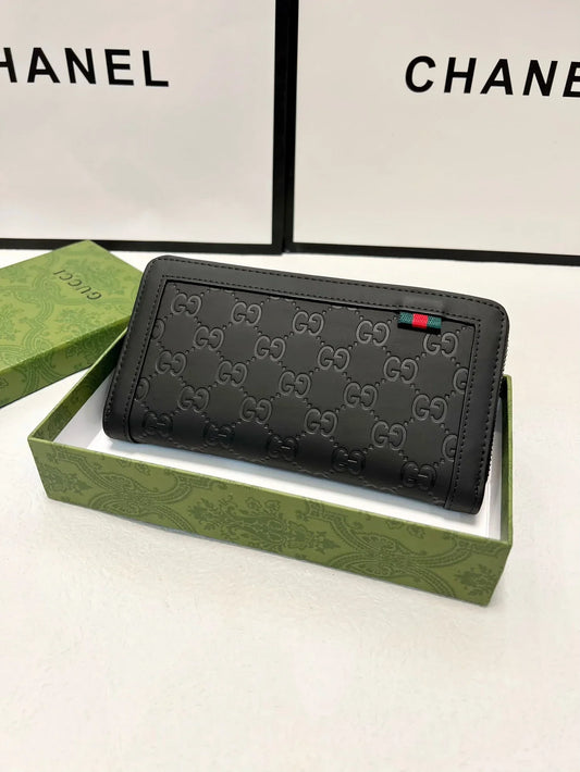 Gucci Trendy Classic Black Wallet - 20x10cm