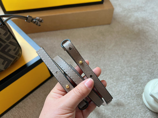 Fendi Pomodorino Mini FF Bag – Brown – Shoulder Bags