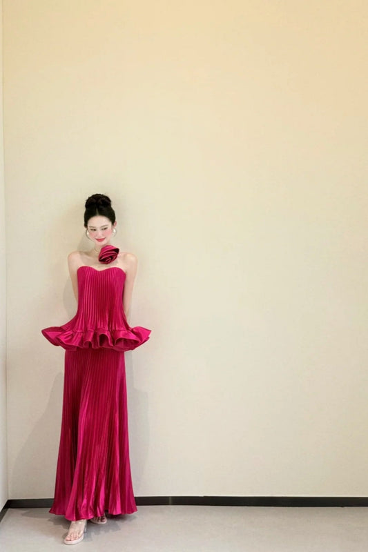 amakanas-Off-The-Shoulder Bodycon Satin Floor-Length Ball Gown Prom Dress gh5964