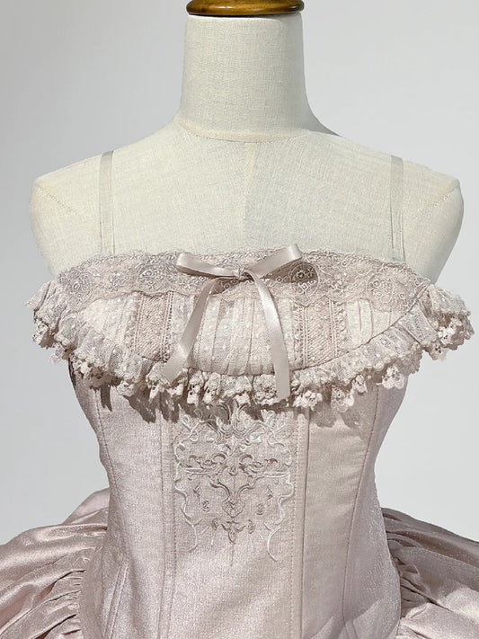 amakanas-Pink Sweet Formal Princess Satin Short Homecoming Dress Birthday Party Dress gh5348