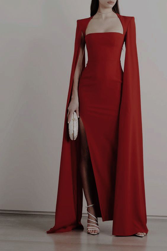 Elegant Red Prom Dress Long Evening Dress fg2642