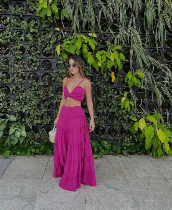 Elegant Two Piece Prom Dress Long Evening Dress fg2647