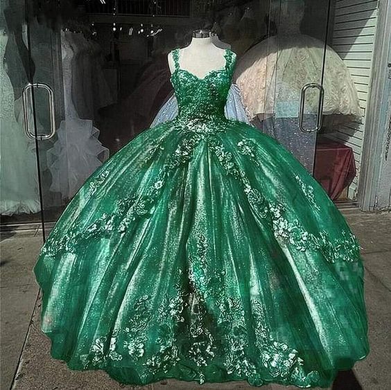 Green Ball Gown Prom Dresses Long Sexy Prom Dress fg2769