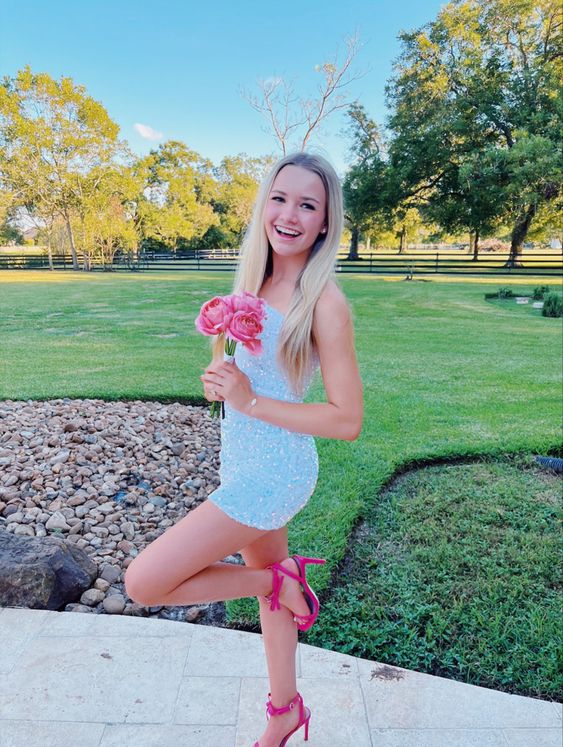 Beautiful short prom dress. Elegant Dresses,Party Gown fg2796