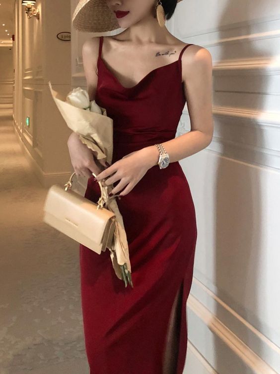 Summer Women Backless Sexy Strap Split Dresses Sleeveless Evening Gown fg2530