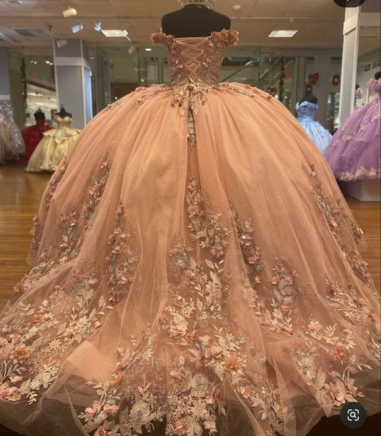 champagne lace ball gown prom dresses long evening dress fg2452