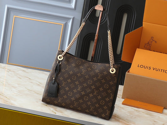 LOUIS VUITTON Monogram Surene MM Caramel 37x26x15cm