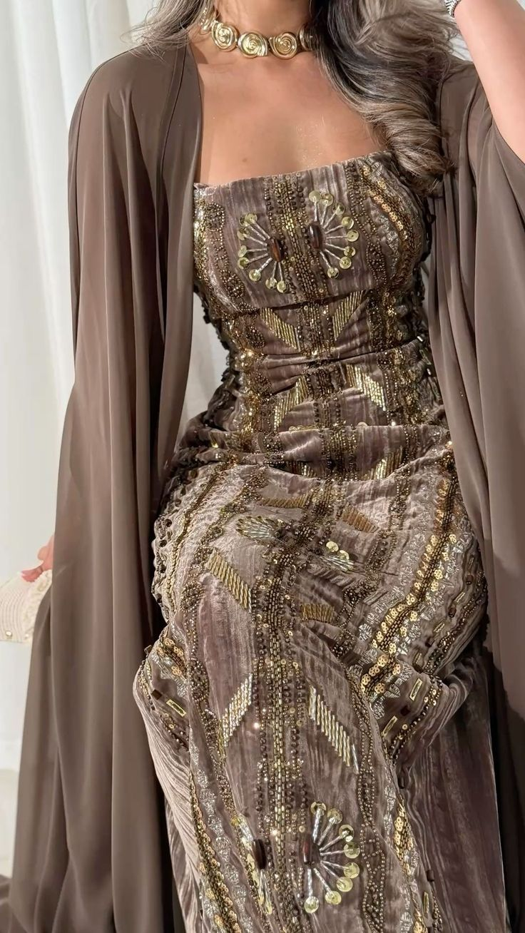 Vintage Sequin Prom Dress Retro Evening Dress Graduation Dress cg26156