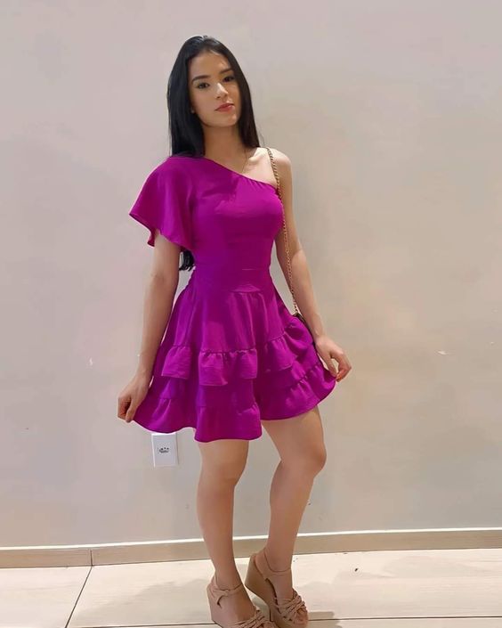 Purple Short Homecoming Dress Party Dresses fg3618