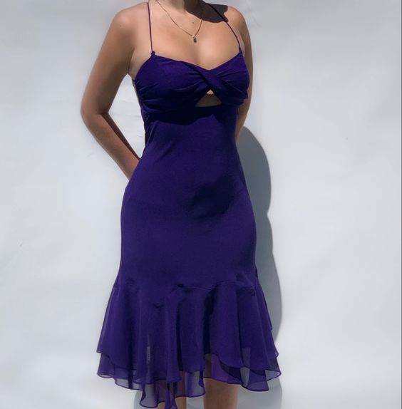 Sexy Purple Midi Prom Dresses For Girls Formal Party Gowns fg3647