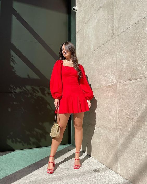 Red Homecoming Dress, Short Prom Dress fg3397