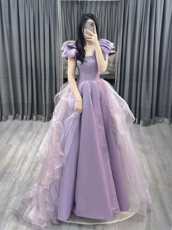Purple Long Prom Dresses, Sweet 16 Dresses Formal Dress fg3429