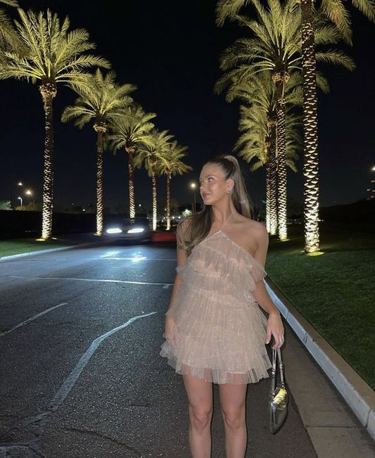 Short Party Gown Halter Homecoming Dress fg3606