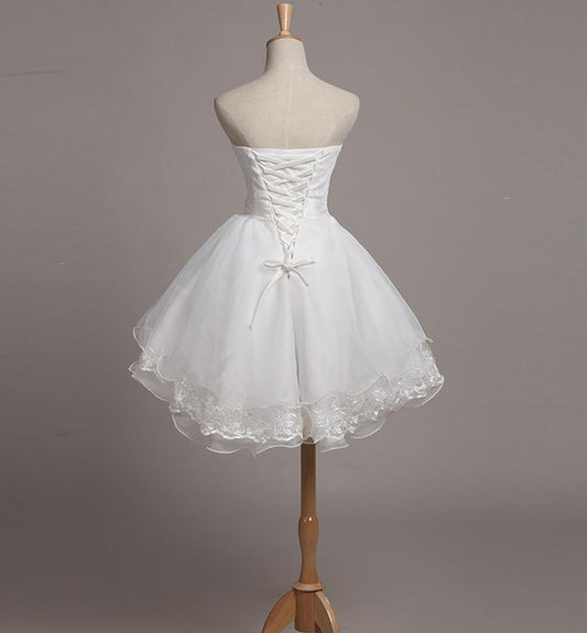 Homecoming Dresses,CUTE TULLE LACE SHORT PROM DRESS fg3422