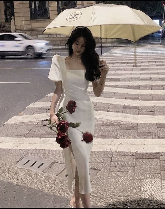 Ivory Prom Dresses Party Dress With Slit fg3438