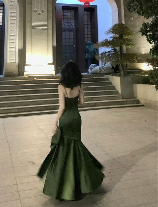 Green long dress Prom Dresses Formal Dress fg3434