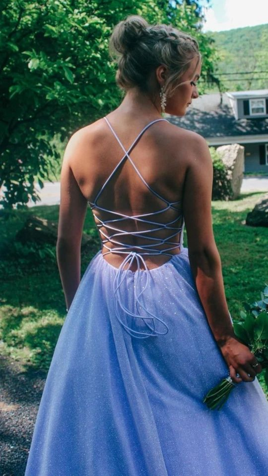 Elegant Purple Satin A Line Prom Dress Long Party Dress Evening Dress SH873