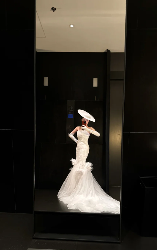 Elegant Strapless Mermaid Wedding Dresses Sleeveless Tulle White Bridal Gowns DP3347