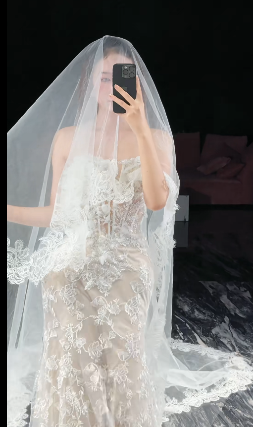 Elegant Strapless Mermaid Long Wedding Dresses Tulle Applique White Bridal Gowns Sleeveless Bridal Dresses DP3763