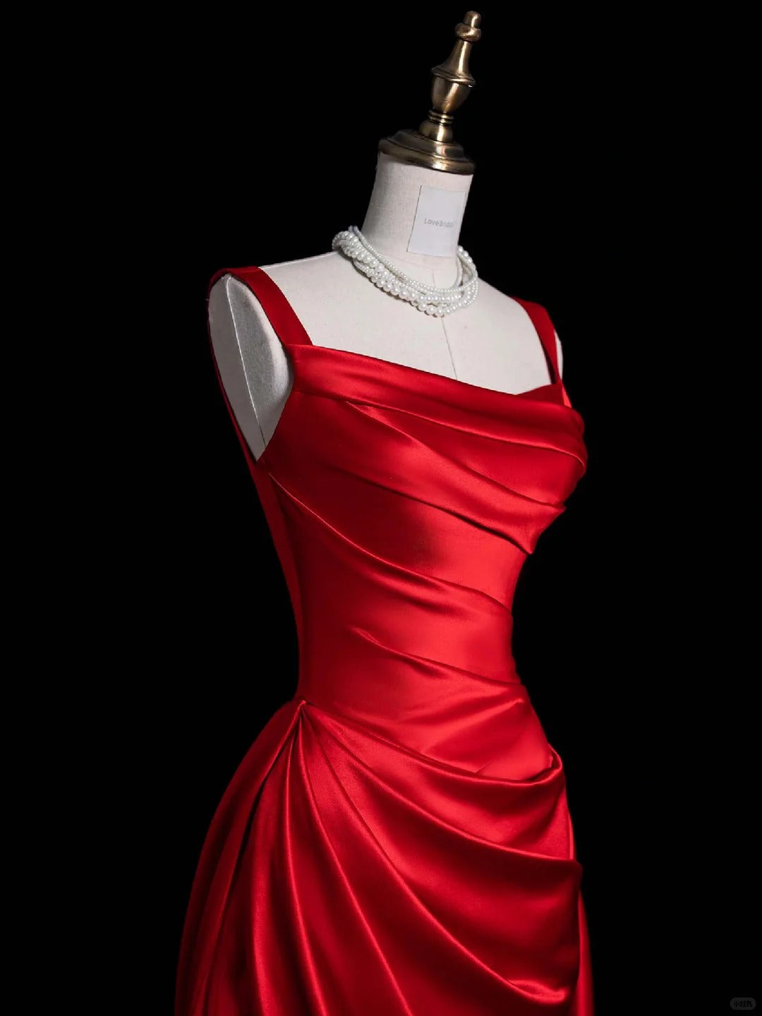 Elegant Burgundy Sheath Long Evening Gowns Satin Square Neck Formal Dress Prom Dresses Bridesmaid Dresses ED03630