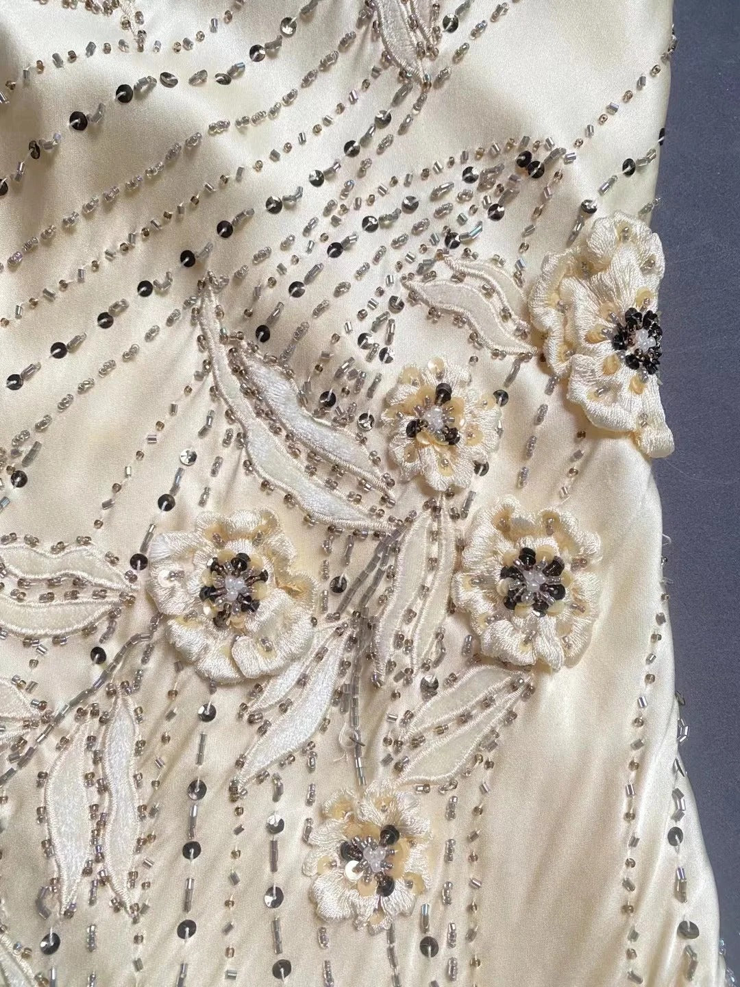 Vintage Spaghetti Strap Sheath Formal Dress Satin Beaded Birthday Dress Elegant Short Homecoming Dress ED03764