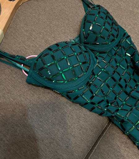 Sexy Teal Sheath Short Formal Dress Chiffon Rhinestone Birthday Party Dress Elegant Hoco Dress ED03916