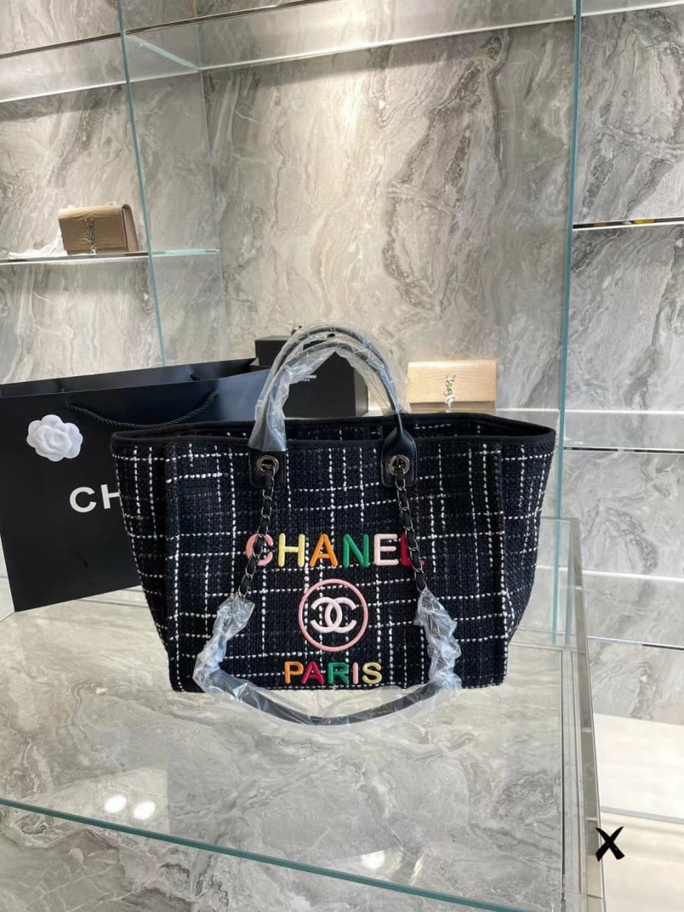 CHANEL cc new arrival tote bag size 37x32cm