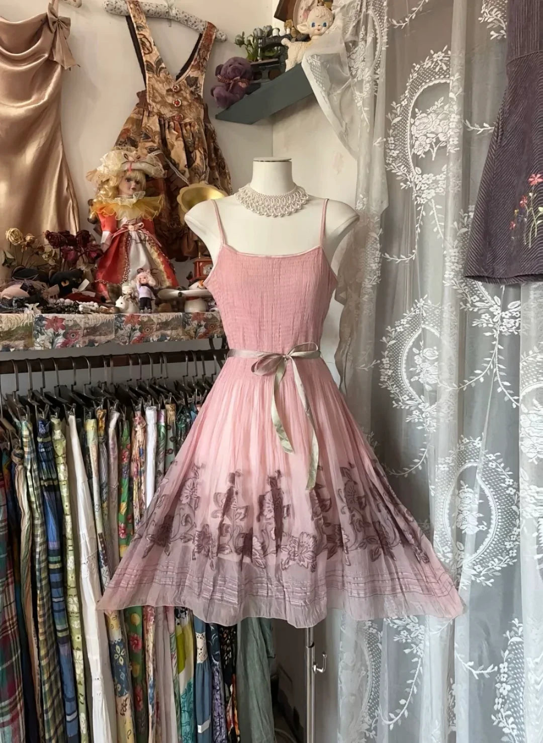 Chic A Line Spaghetti Straps Chiffon Printing Short Prom Dress,Homecoming Dress,Evening Dress GG1876