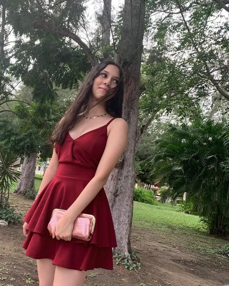 Burgundy 17th A Line Spaghetti Straps Satin Short Homecoming Dress,Summer Birthday Dress GG3718