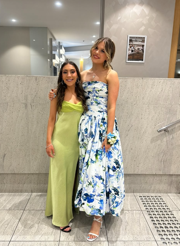 Strapless Print Floral Long Prom Dress Evening Gown SH964