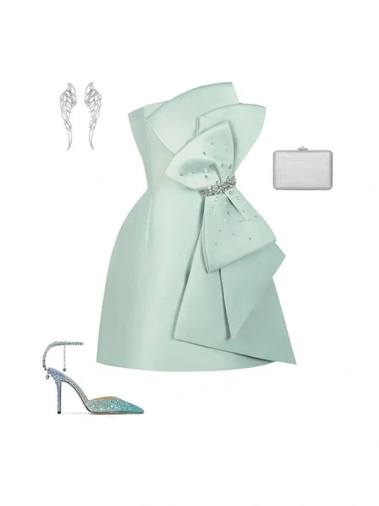 Mint Green Short Homecoming Dress Prom Dress Evening Dress Party Dress gh4355