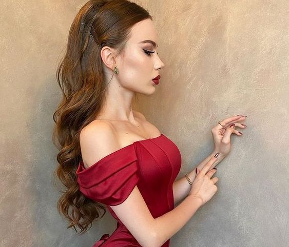 Sexy Mermaid Off the Shoulder Long Burgundy Prom Dresses with Lace Up P1499