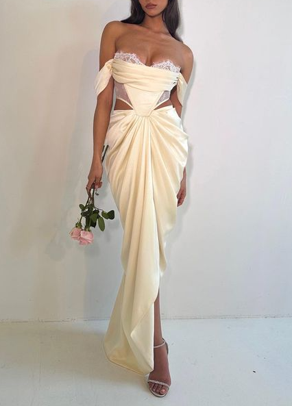 Sexy Mermaid Strapless Long Prom Dress SH1277