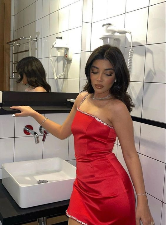 Red Sexy Party Dress Homecoming Dress SH711