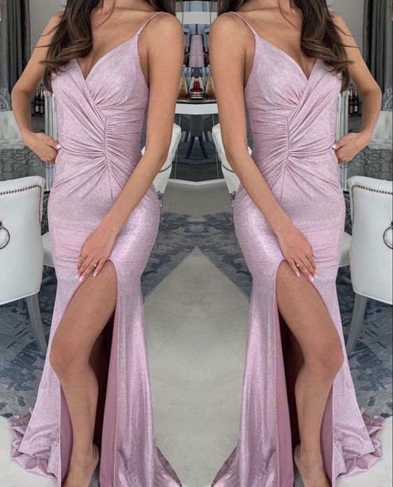 Glitter bridesmaid dresses mermaid Prom Dress cg16554