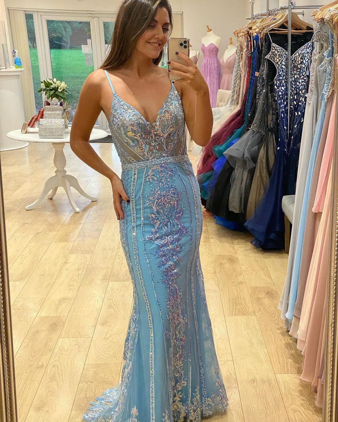 Spaghetti Straps Prom Dress, Long Prom Dresses ,Formal Prom Dress cg16720