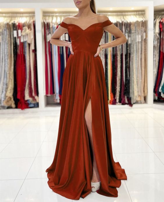 Fall orange bridesmaid dresses prom dresses cg22360