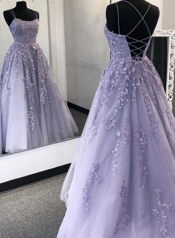 purple prom dress, lace evening dress, formal dress cg7792