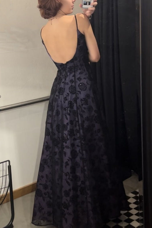 amakanas-New Retro Floral Dress Backless Dress gh6123