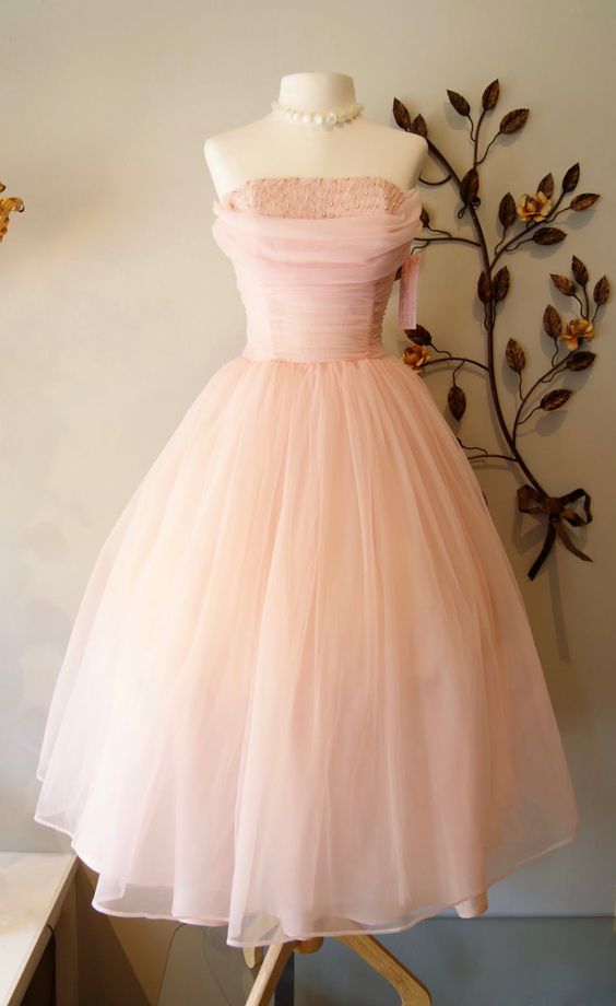 Fairy Ball Gown Pink Knee Length Prom Dresses Birthday Dress