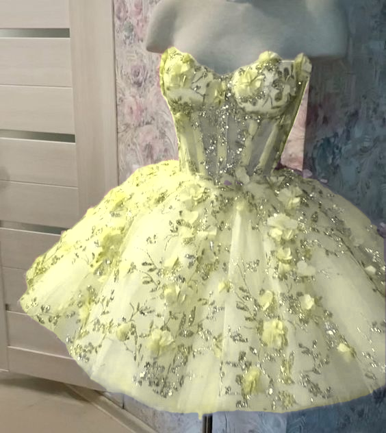 Vintage Short Pink Homecoming Dresses with Flowers    fg2508