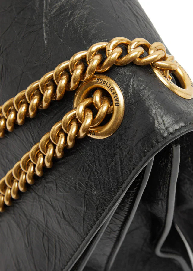 BALENCIAGA Crush large leather shoulder bag
