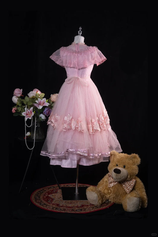 Pink Sweet Tulle Homecoming Dress Vintage Prom Dress Birthday Dress gh4542