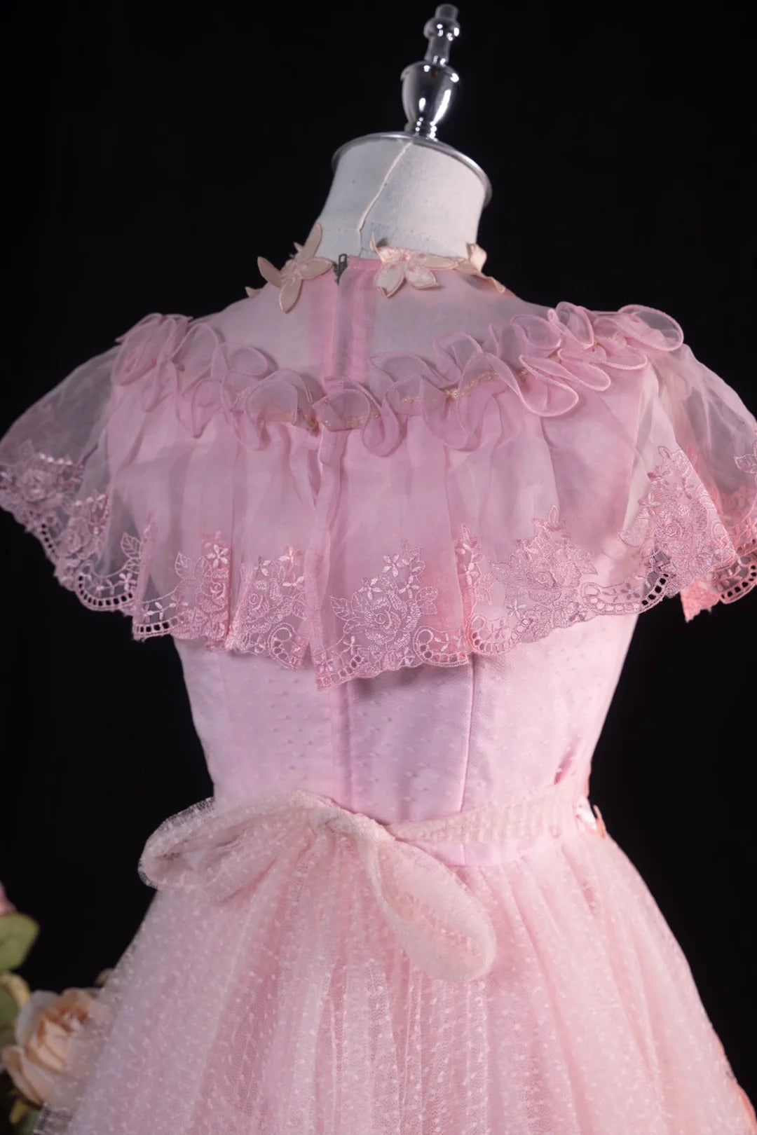 Pink Sweet Tulle Homecoming Dress Vintage Prom Dress Birthday Dress gh4542