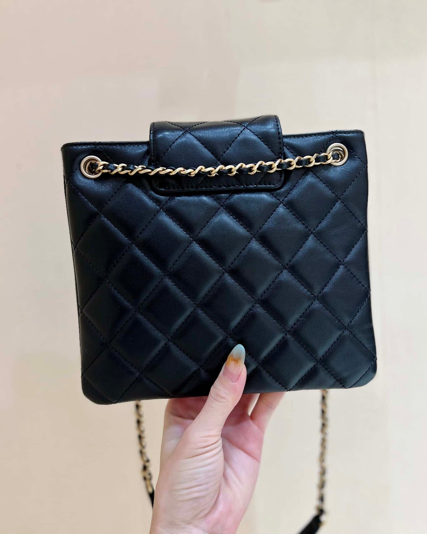 CHANEL 24C Street Style Party Style Elegant Style Logo Shoulder Bags 17.5x20x5cm