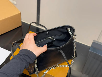 Louis Vuitton LV Carryall Chain Black Tote Bag