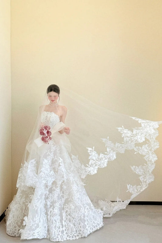 amakanas- Exquisite Lace Long Wedding Dress gh5964