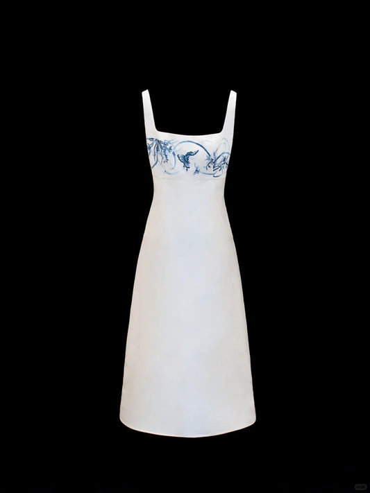 amakanas-White Delicate Floral Short Satin Homecoming Dress Birthday Dress gh5375