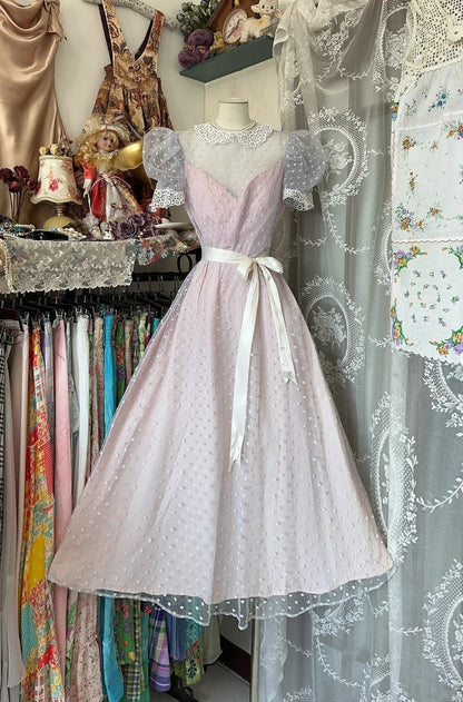 amakanas-Pink vintage long chiffon Prom Dress Homecoming dress birthday dress gh5230