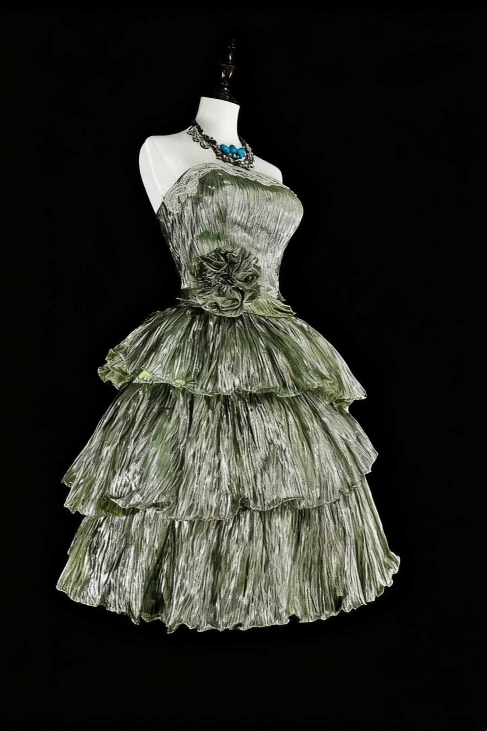 amakanas-Birthday dress, short dress, green dress, cocktail dress gh6139